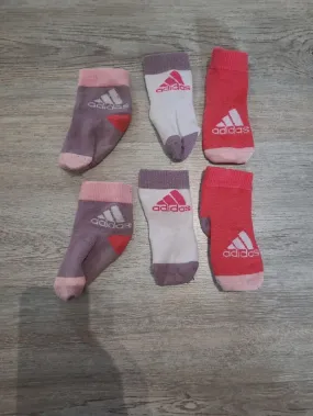 3 paires de chaussettes rose adidas - adidas - 12 mois  | Beebs