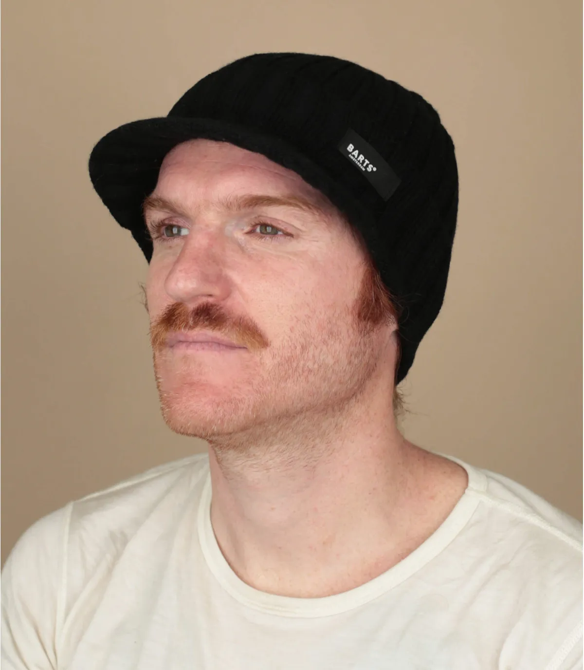 Bonnet visière noir laine - Skondal Beanie black Barts : Headict