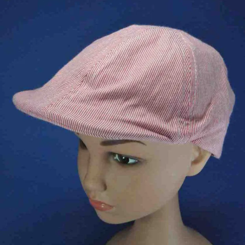 Casquette gatsby rayées coton enfant