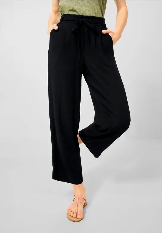 CECIL Pantalon loose fit avec wide legs  - Style WIDE LEG