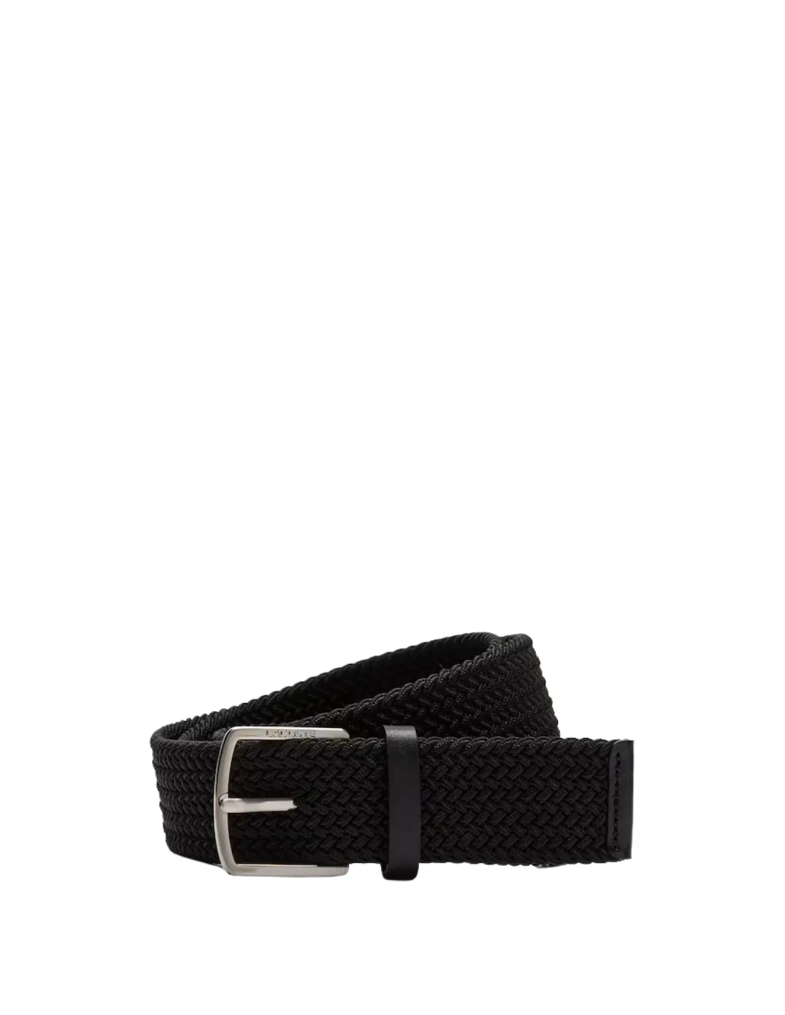 Ceinture Lacoste tricoté homme ref 51583 000 Noir