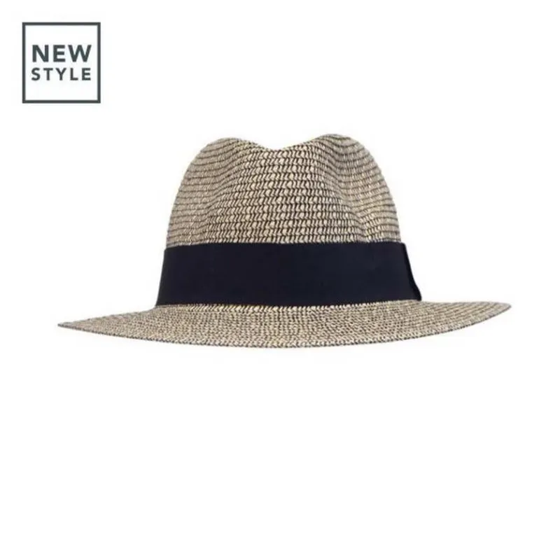 Chapeau Avoca HOUSE OF ORD Chiné noir | Chapeaux Anti-UV Fedora indéformable