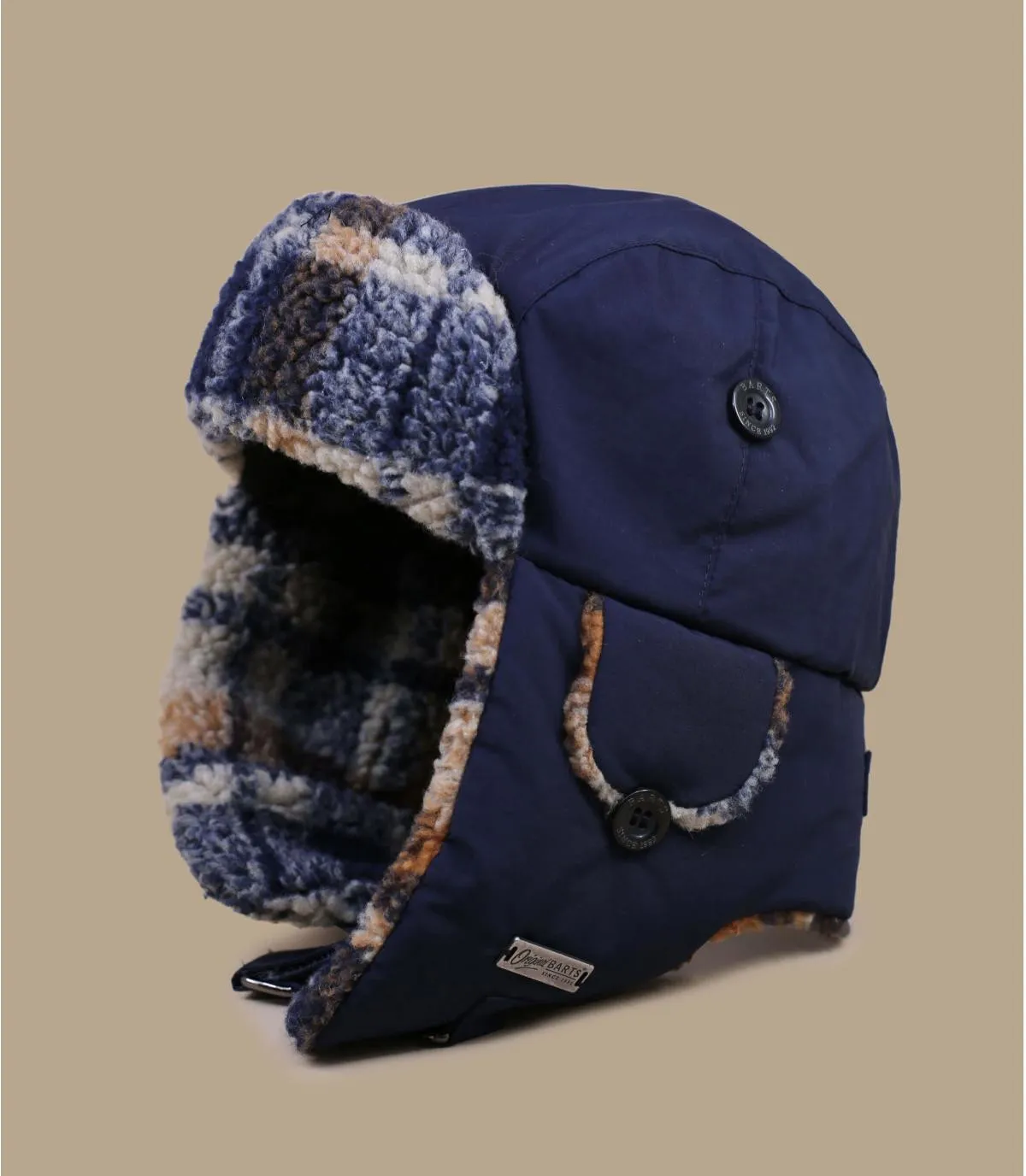 chapka enfant bleu marine - Kamikaze Kids navy Barts : Headict