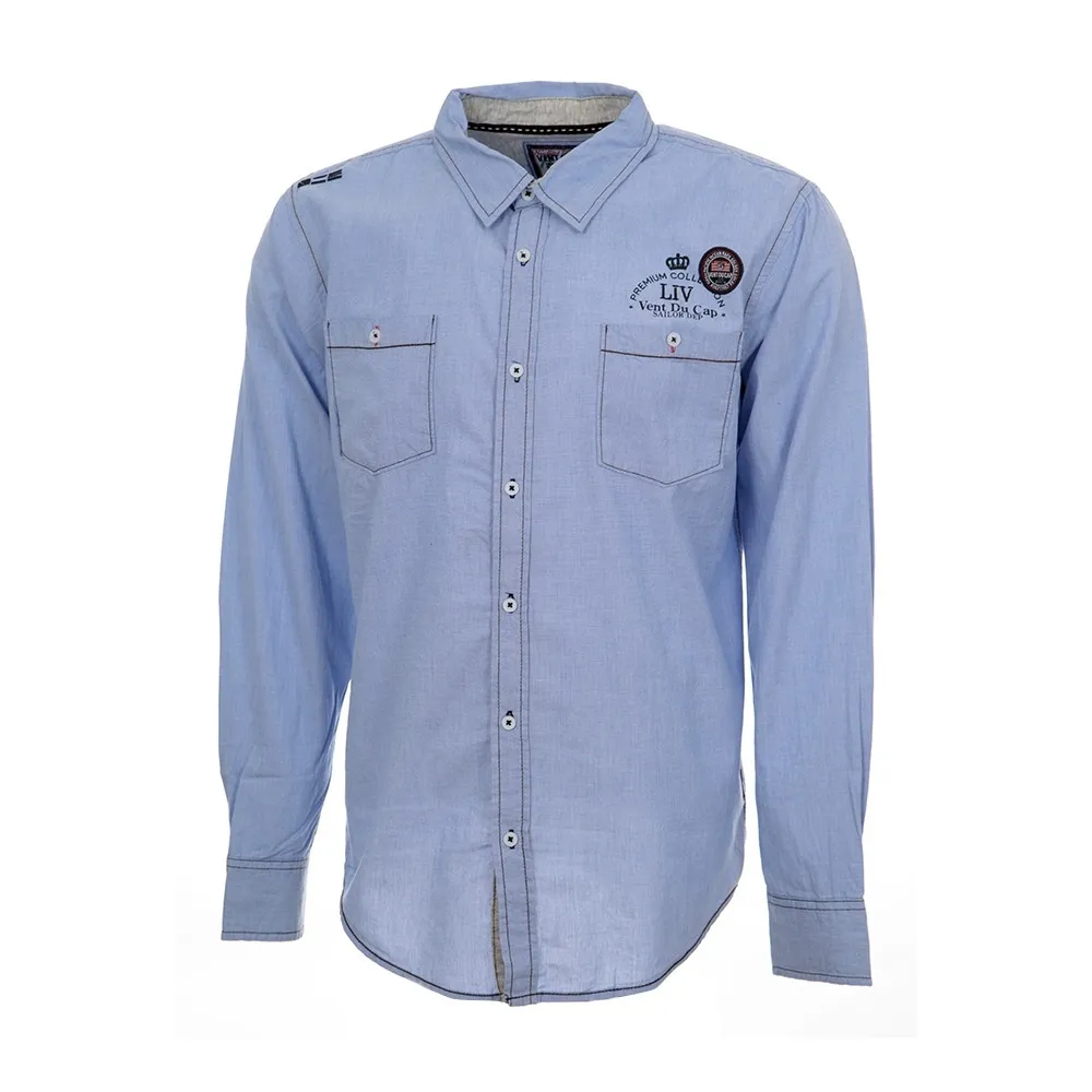 Chemise manches longues Garçon 10-16 ans ECLOUDS/10-16/DO ciel