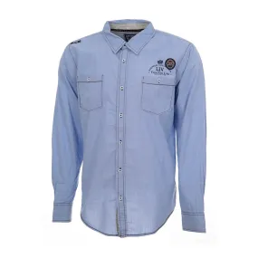 Chemise manches longues Garçon 10-16 ans ECLOUDS/10-16/DO ciel