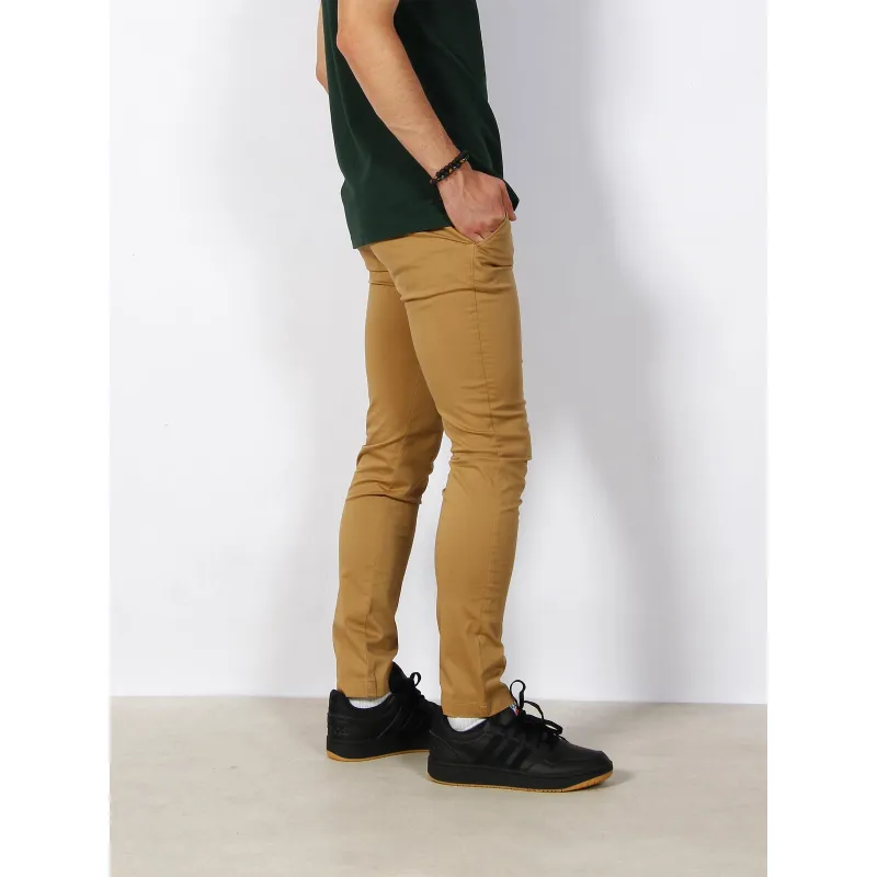 Chino bleecker print marron clair homme - Tommy Hilfiger | wimod