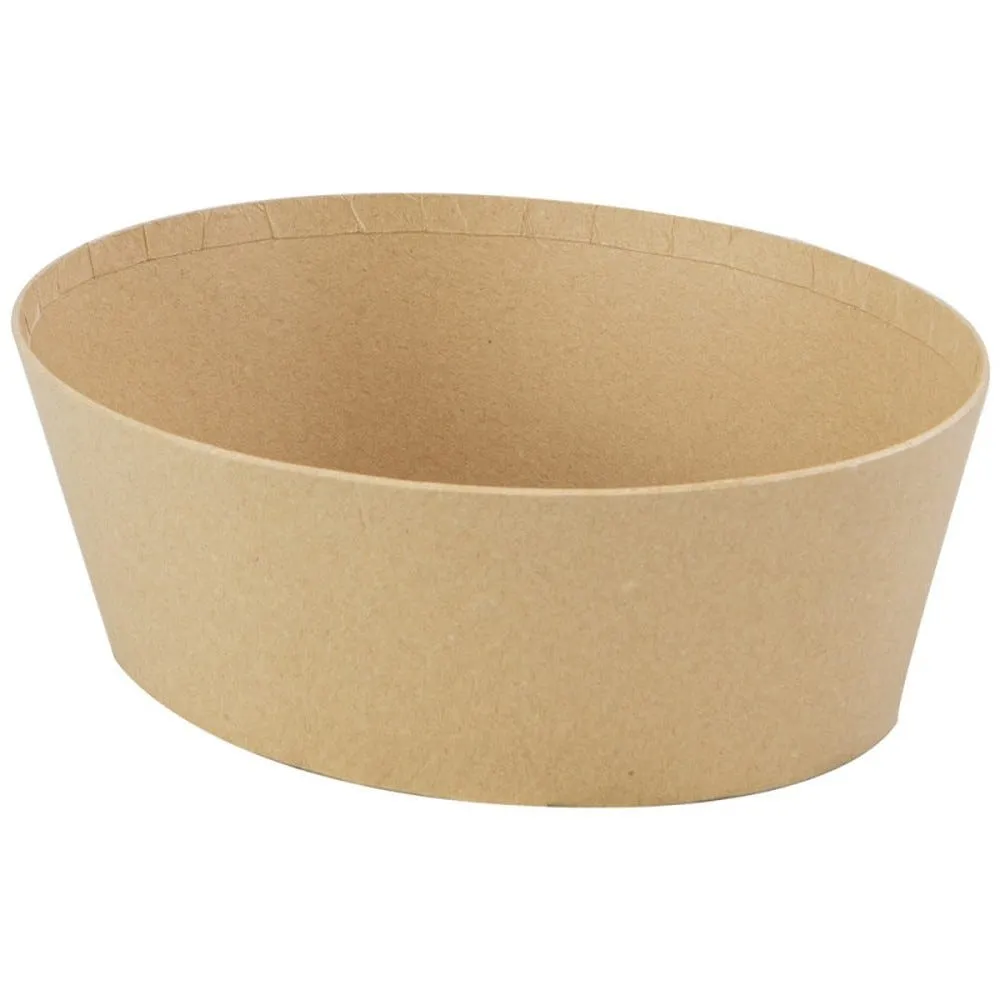Corbeille ovale kraft 23x19x8cm en carton