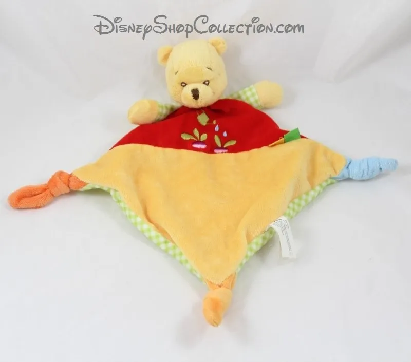 Doudou plat Winnie l\\\'ourson DISNEY NICOTOY arrosoir radis losange ...