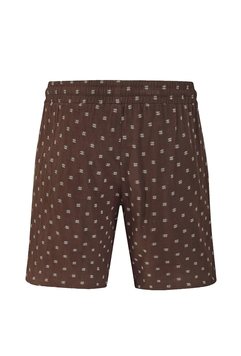Ensemble short et chemise broder