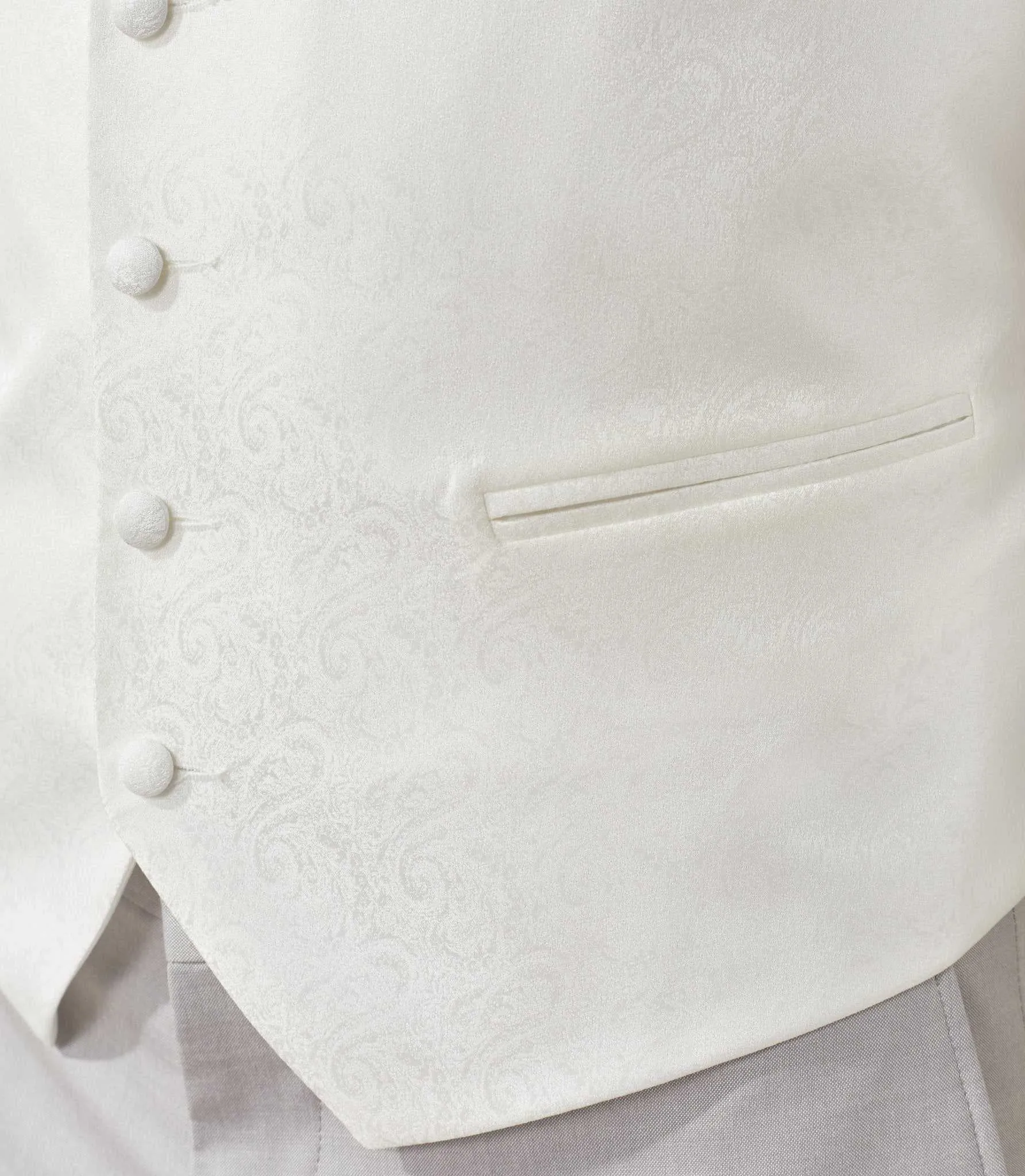 Gilet de costume écru Xoris