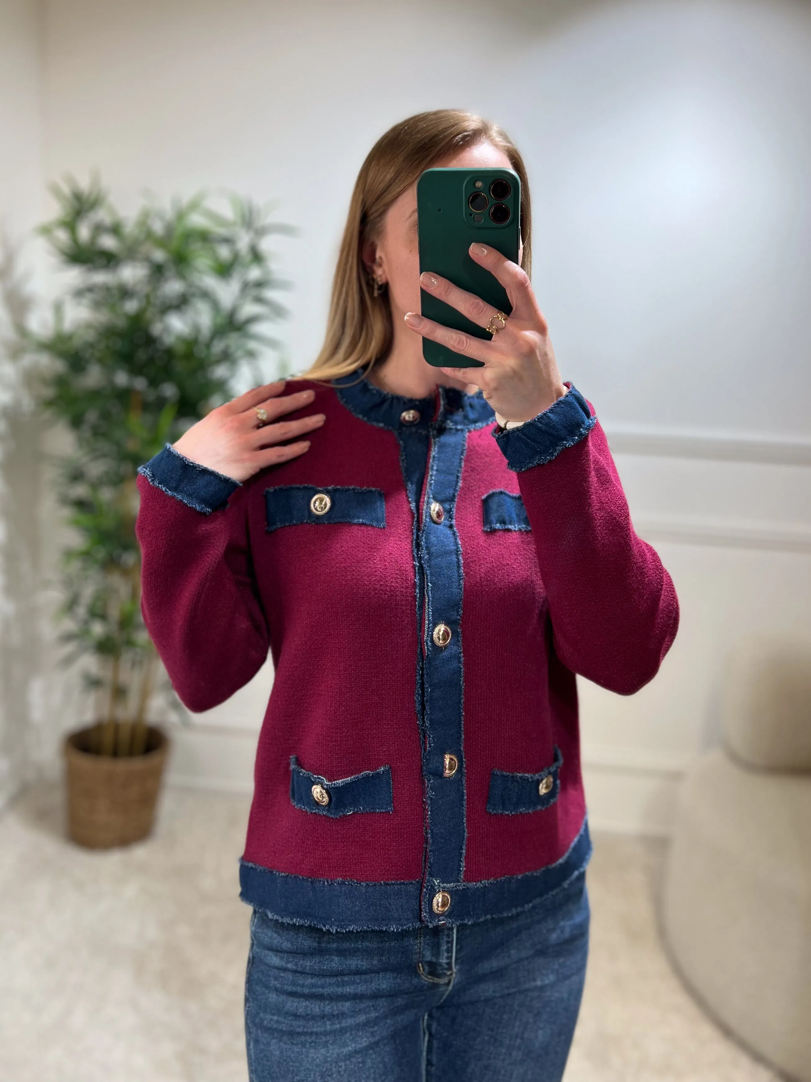 Gilet TORI bordeaux