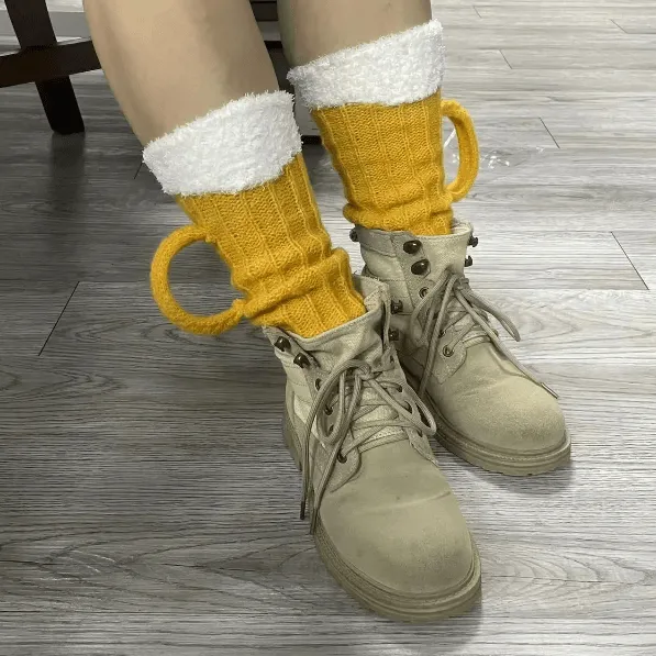Jambières Tricot Chopes De Bière