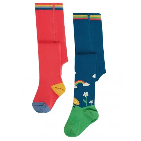 Lot 2 paires collants en coton bio Bébé