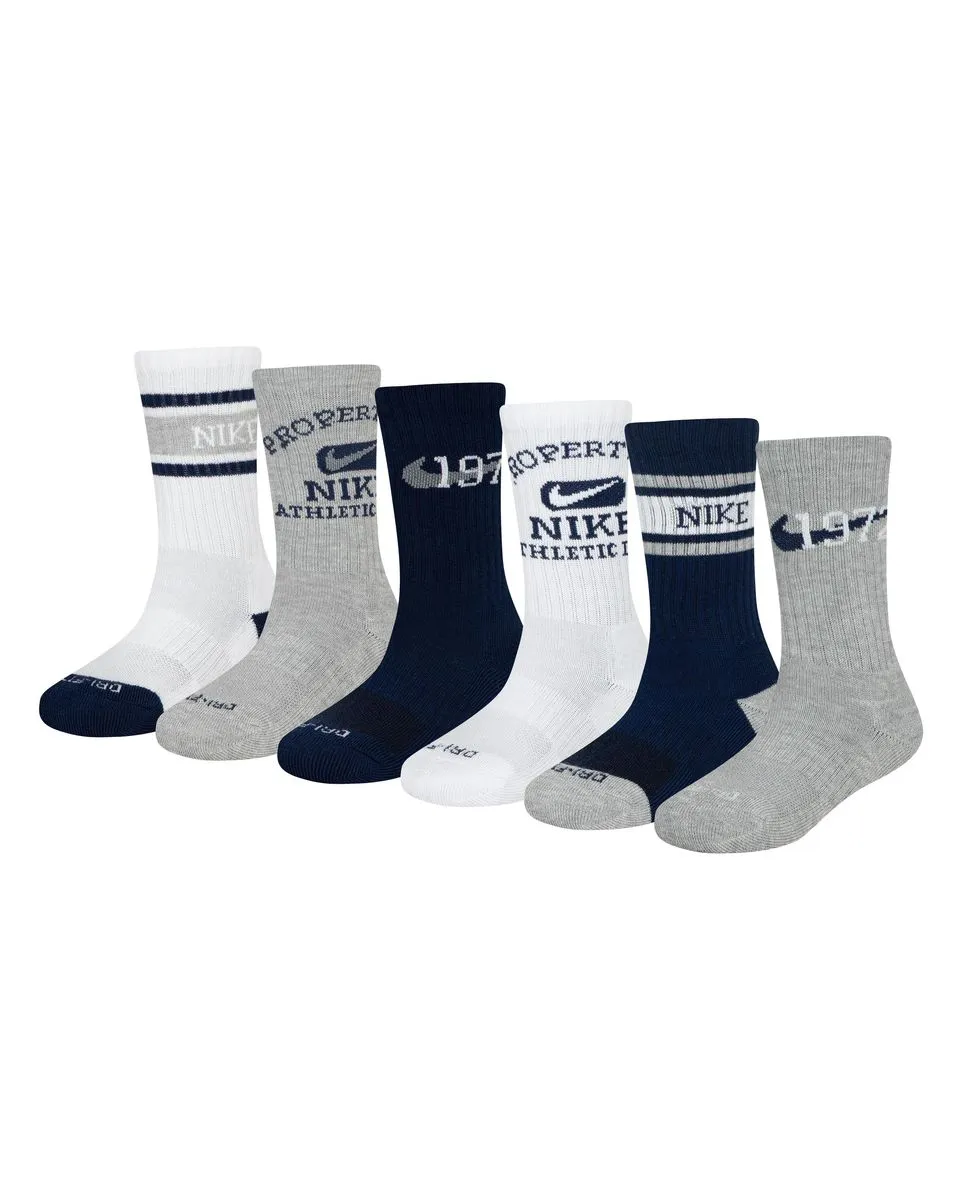 Lot chaussettes Jeune enfant 6PK VARSITY CREW SOCK