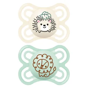 Lot de 2 Sucettes Perfect Hérisson et Lion - 2/6 Mois