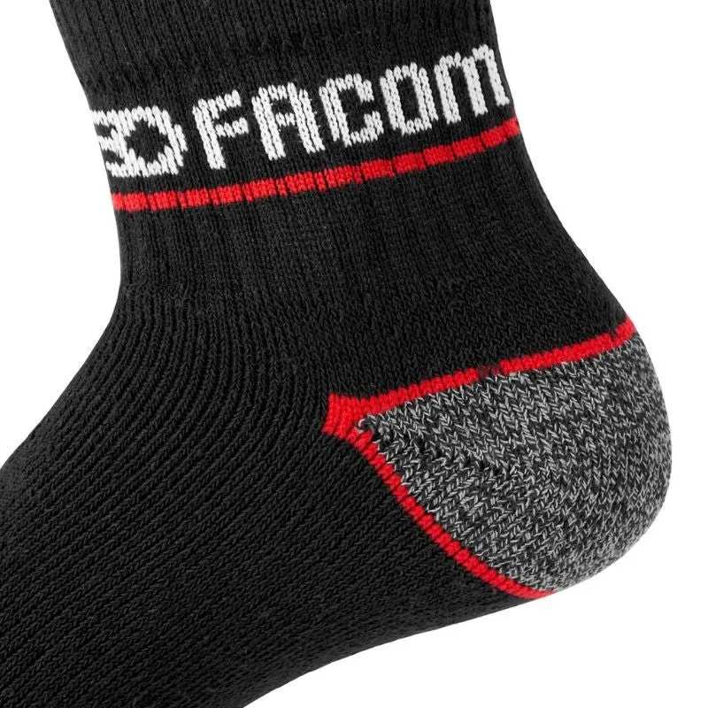Lot de 6 Paires de Chaussettes Quarter de travail FACOM FX/1/CHLCX6/RED homme