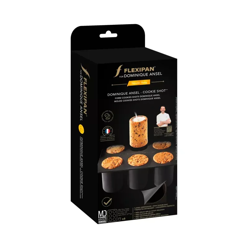Moule en silicone pour "Cookies Shots" de Dominique Ansel - Flexipan