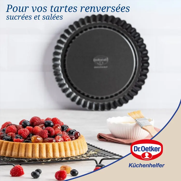 Moule à tarte renversée 28 cm Dr.Oetker Tradition | Fackelmann France