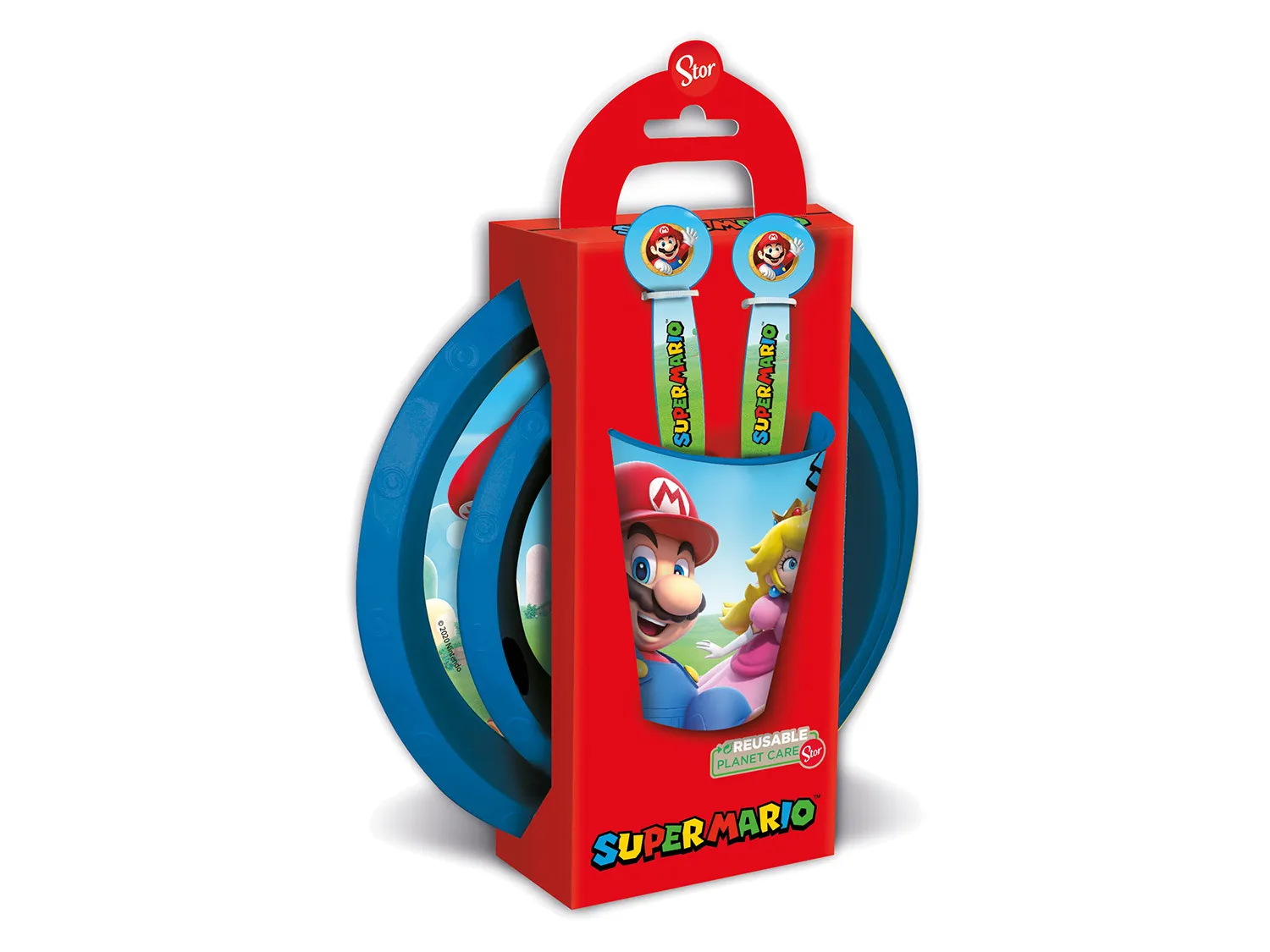 Nintendo Gourde Super Mario, boîte à sandwichs ou set de vaisselle