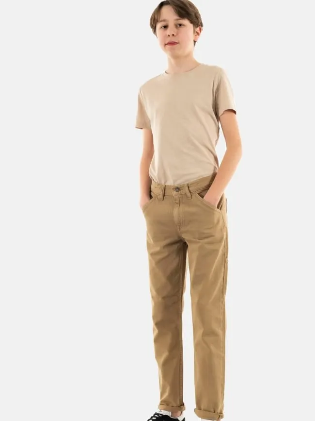 Pantalon carpenter marron garçon - Teddy Smith | wimod