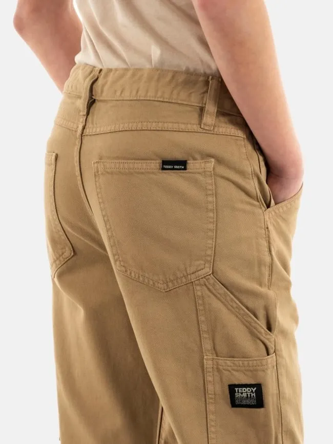 Pantalon carpenter marron garçon - Teddy Smith | wimod