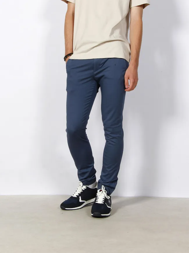 Pantalon chino bleecker print bleu homme - Tommy Hilfiger | wimod