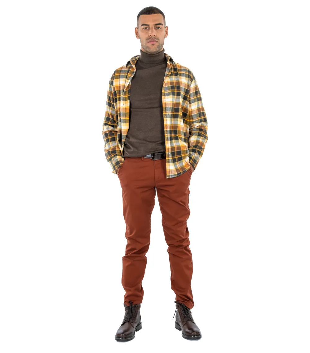 Pantalon Selected New Miles brique