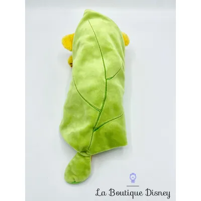 Peluche Simba Le roi lion Disney Babies Disneyland Paris lion couffin couverture verte papillon