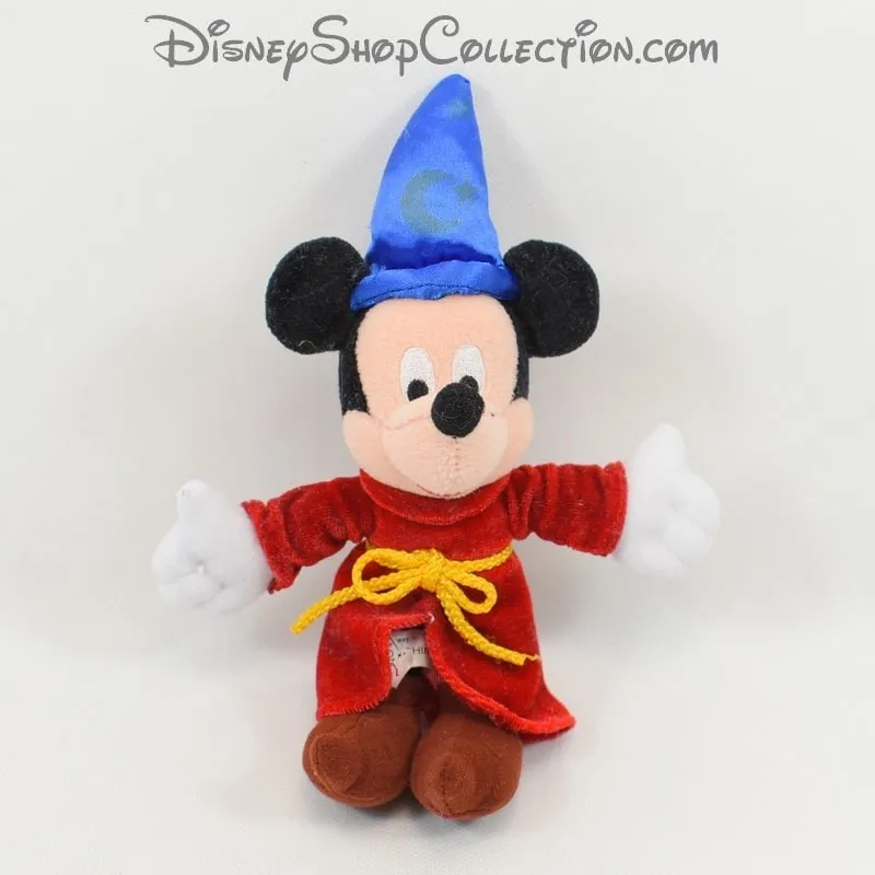Porte clés peluche Mickey DISNEYLAND PARIS magicien Fantasia chapea...