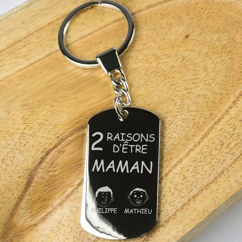 Porte-clés raisons d'être maman