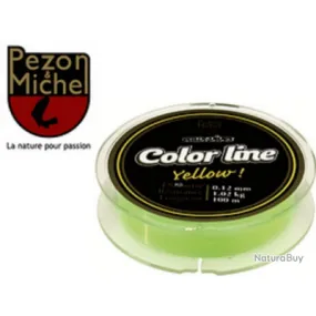 Promo: Nylon Pezon & Michel Eaux vives Color Line Yellow 0.30mm 5.860kg 150m