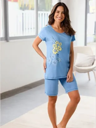 Pyjama court jersey fin