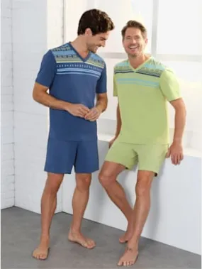 Pyjamas courts jersey fin