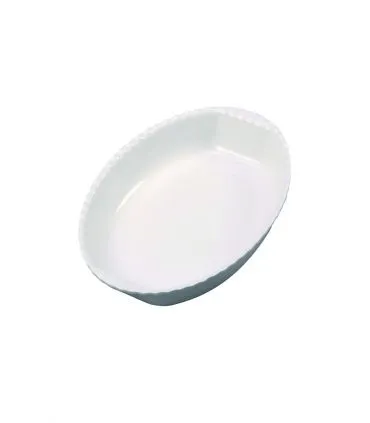 Saladier vitrine réfrigérée ovale blanc