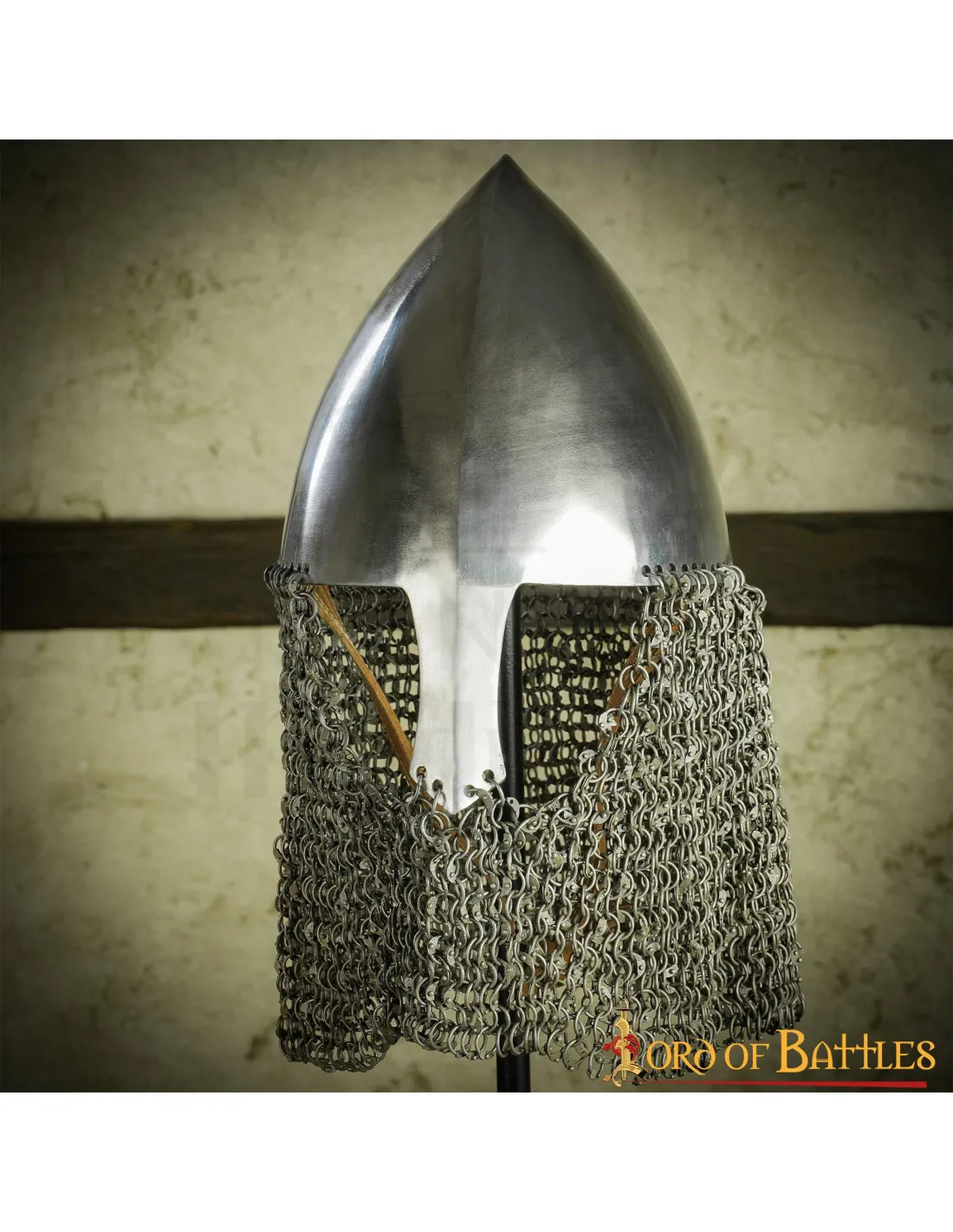 Support en fer pour casques, hauteur 63,5 cm. ⚔️ Boutique Épées