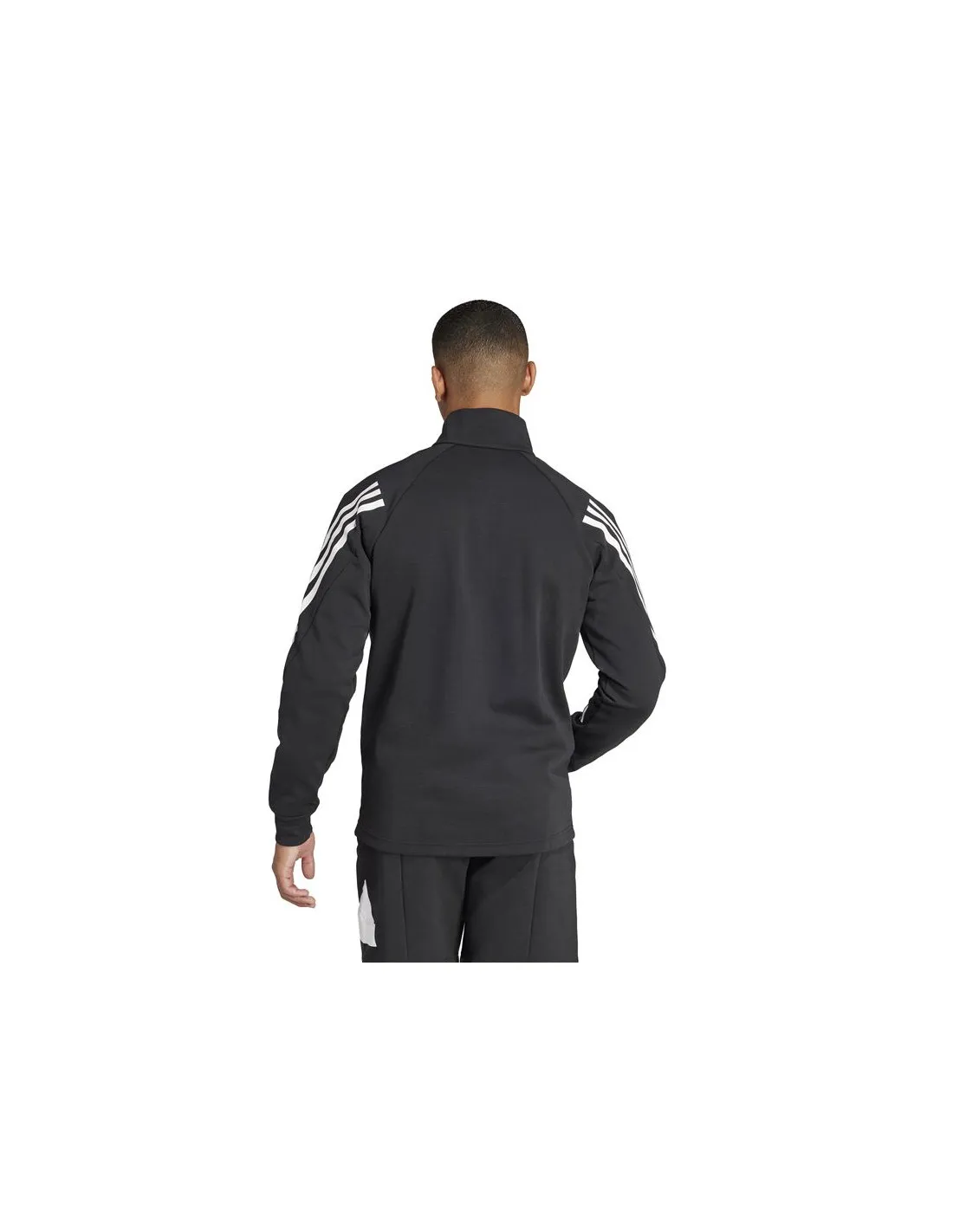 Sweat adidas Homme Future Icons 3 Band Halfzip Black