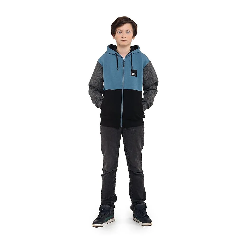 sweat-shirt Horsefeathers Jordan II Zip - Blue Heaven - unisex junior