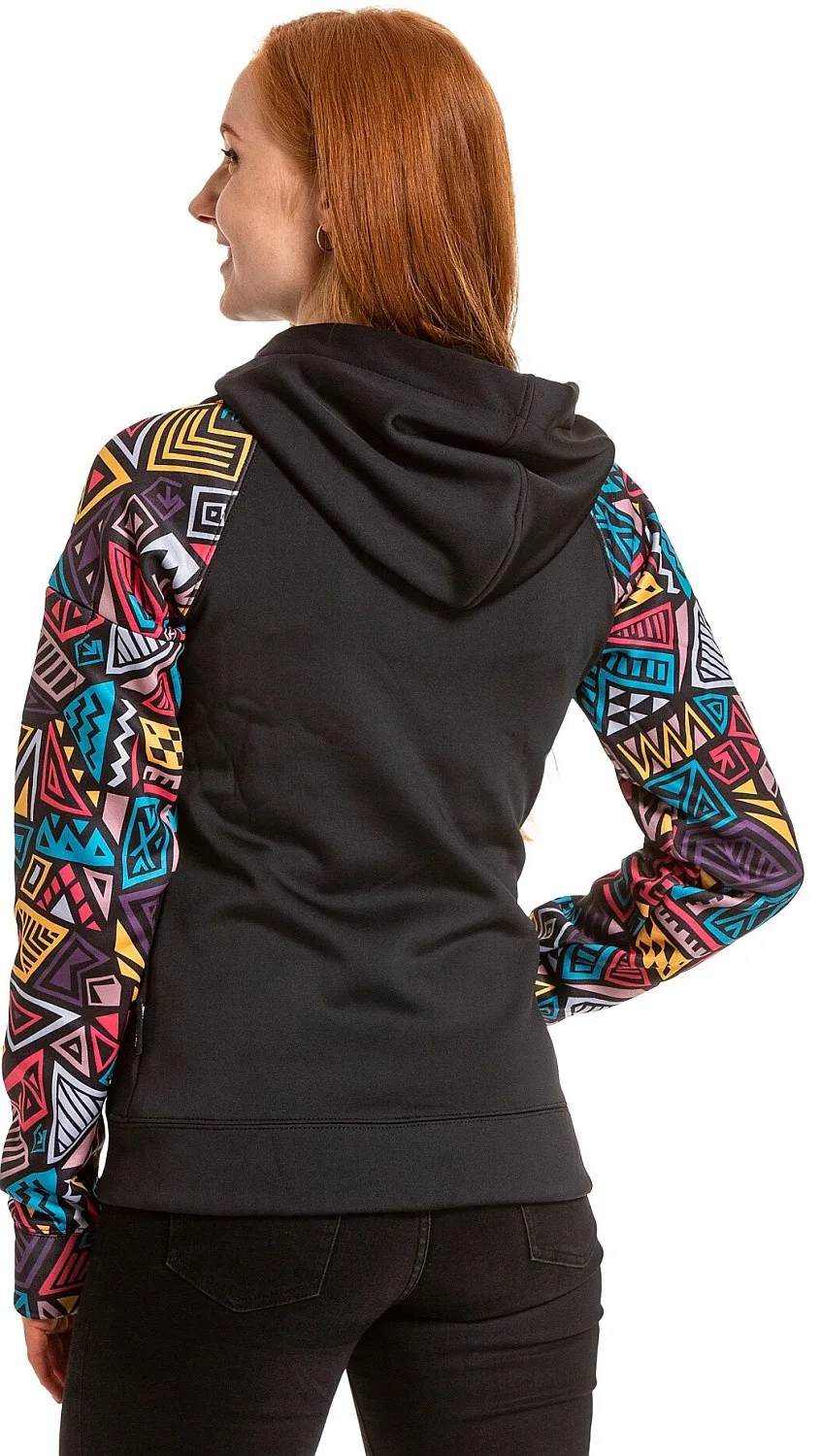 sweat-shirt Meatfly Alisha Zip - True Black/Dancing Earth - women´s