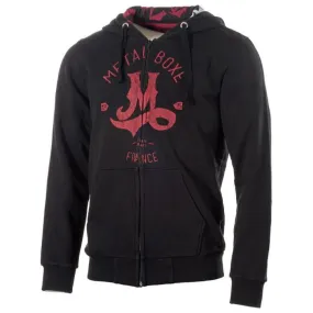 Sweat-shirt zippé capuche homme Metal Boxe