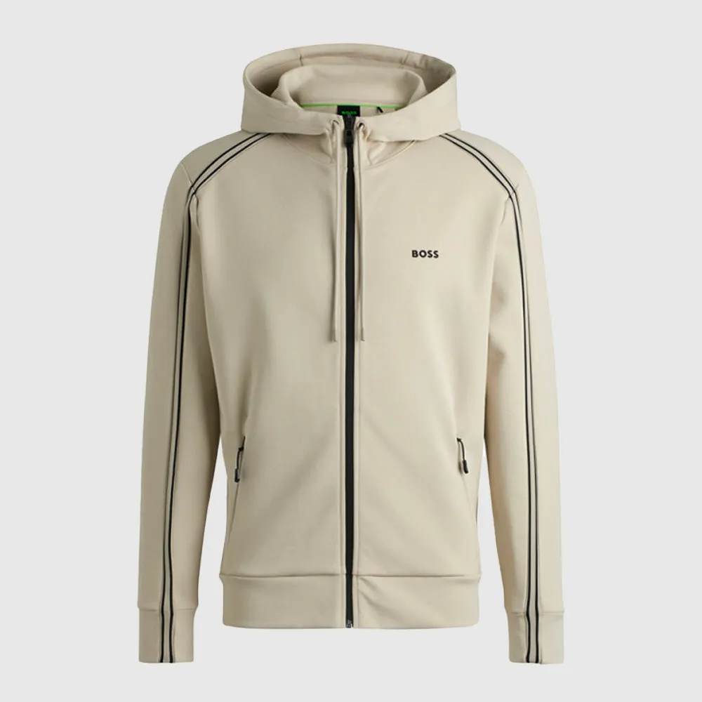 Sweatshirt zippé homme Boss Noir Saggy