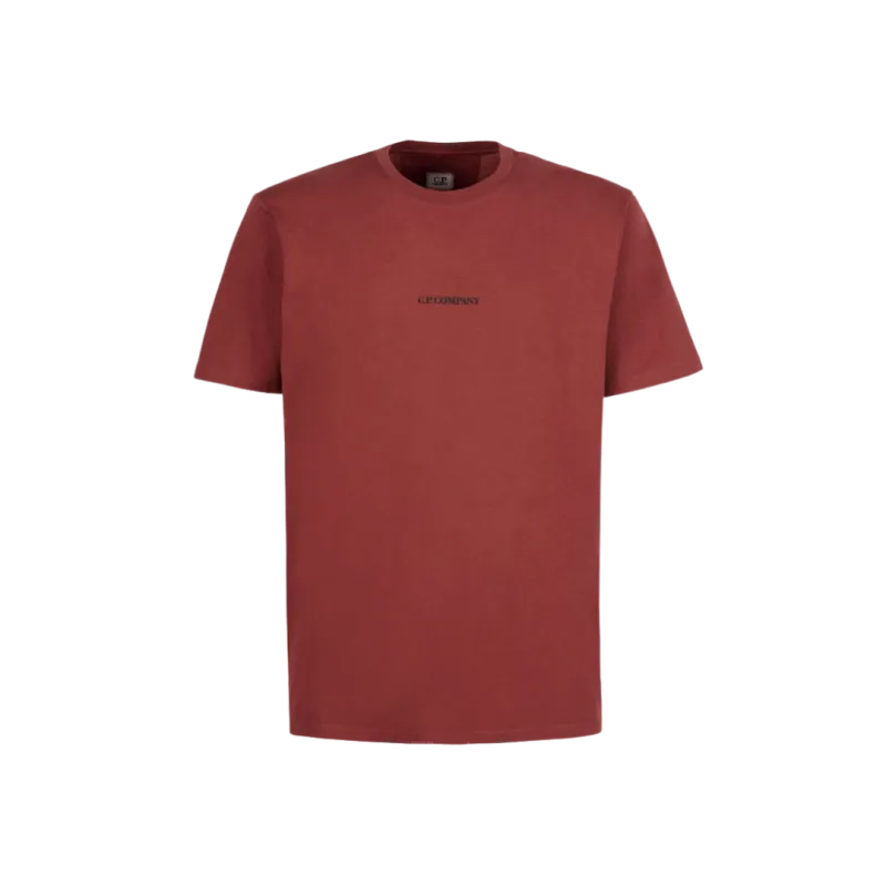 T-shirt col rond jersey coton 30/1 rouge