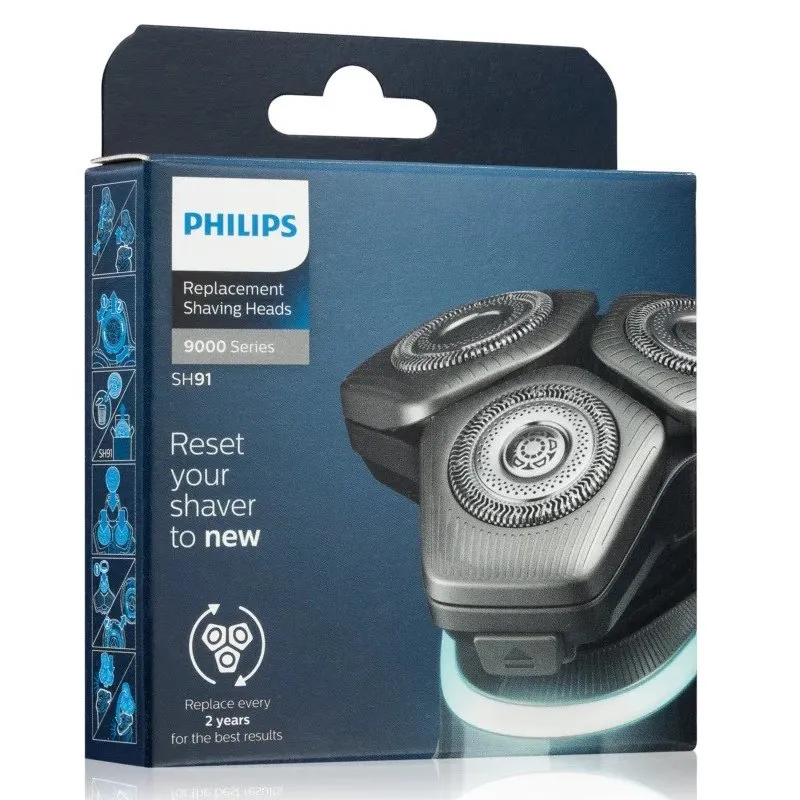 Tête de rasoir SH91/50 – Pour rasoir électrique Philips Séries 9000