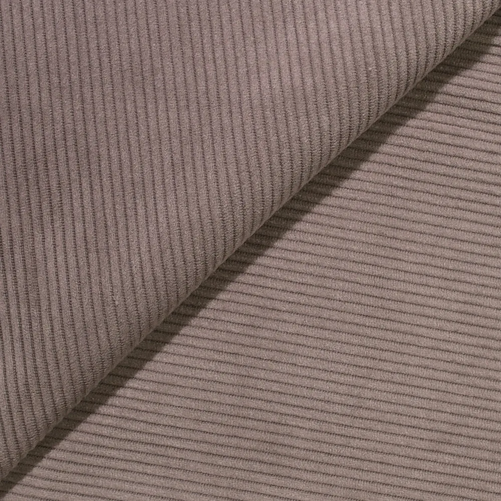 Velours ctelé polyester 3 mm taupe