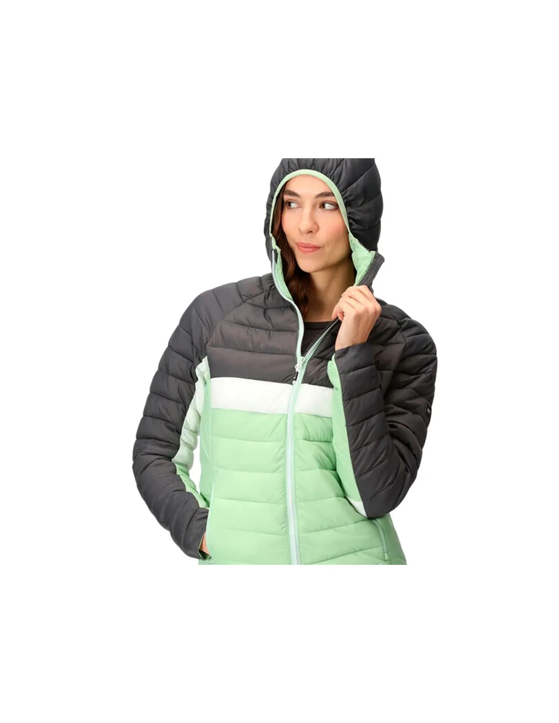 Veste de Montagne Regatta Harrock II QuiGrn/SlGry Femme