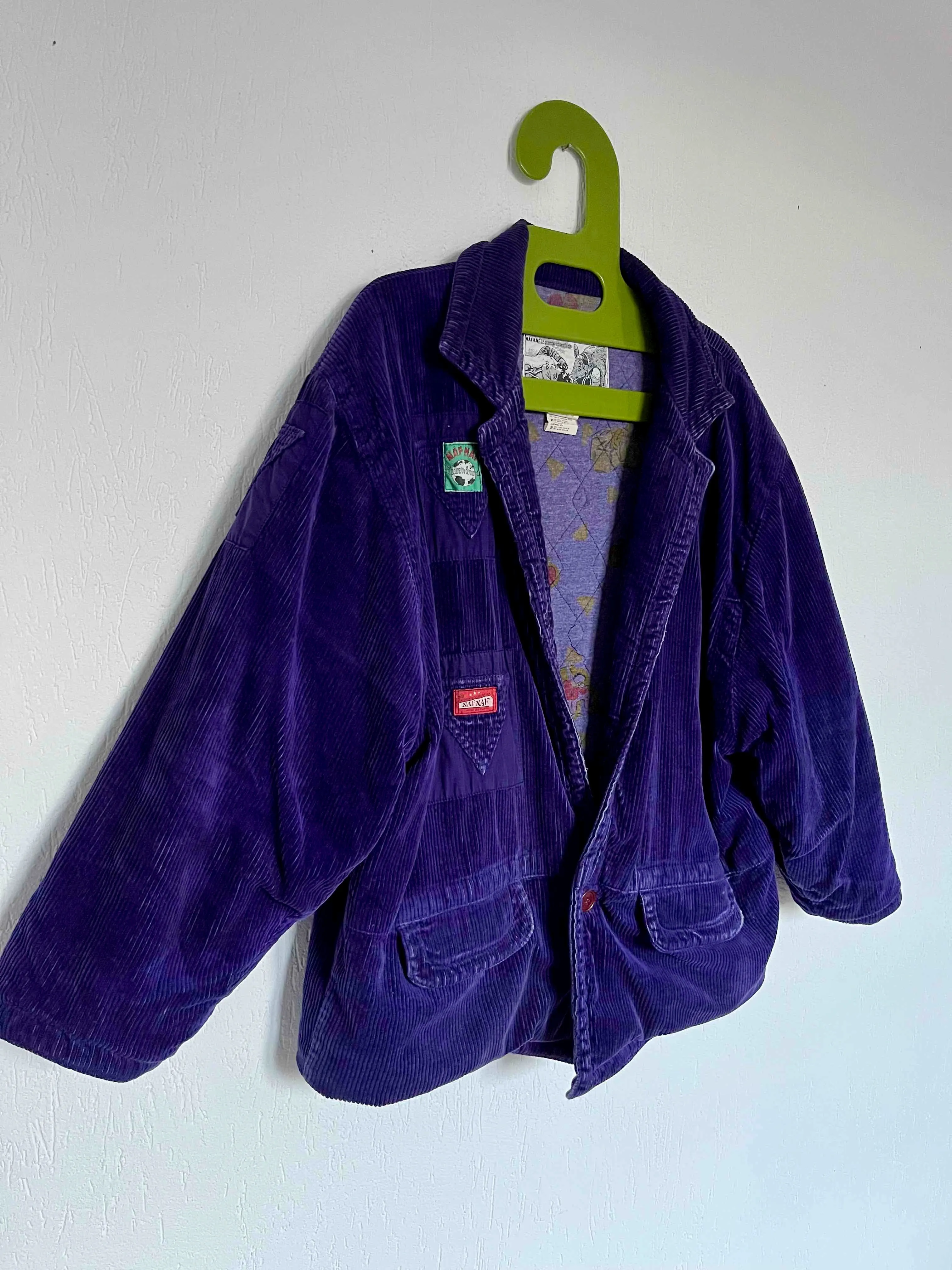 Veste NAF-NAF velours ctelé 80s taille unique